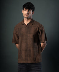 Brown Grunge Print T-Shirt