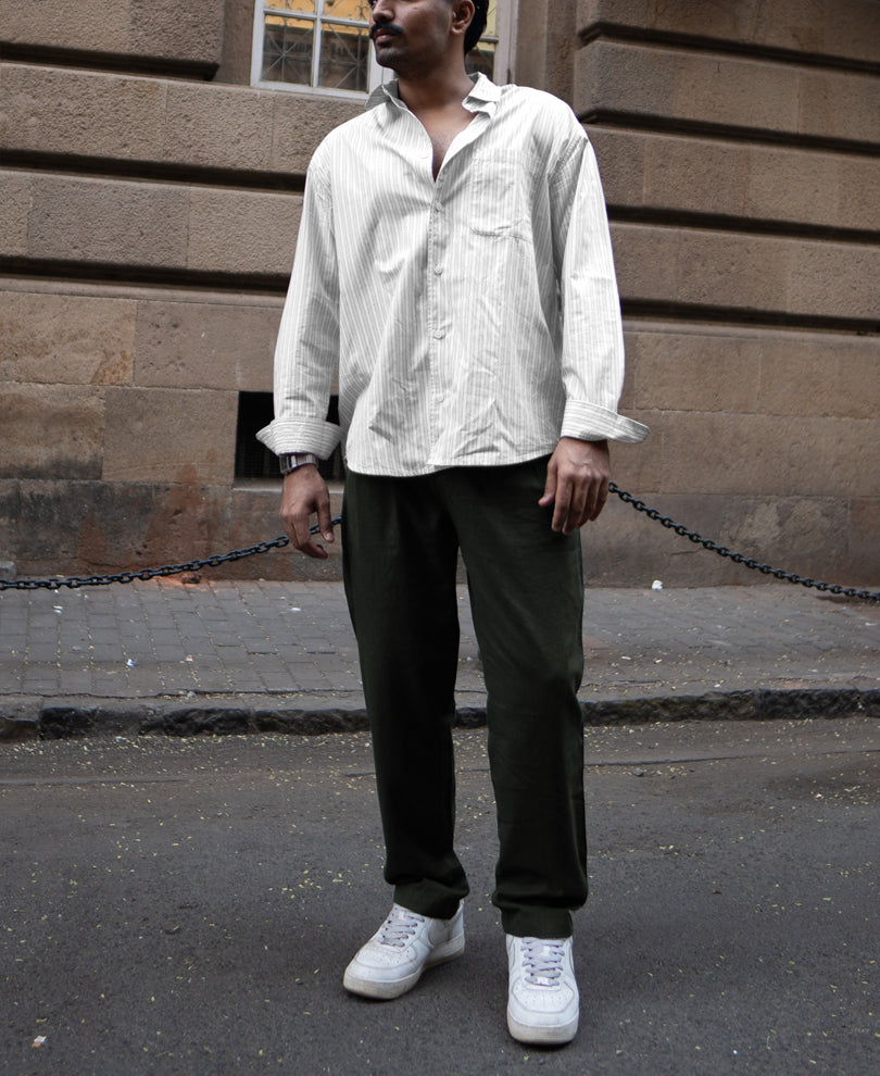 Green Linen Pant.