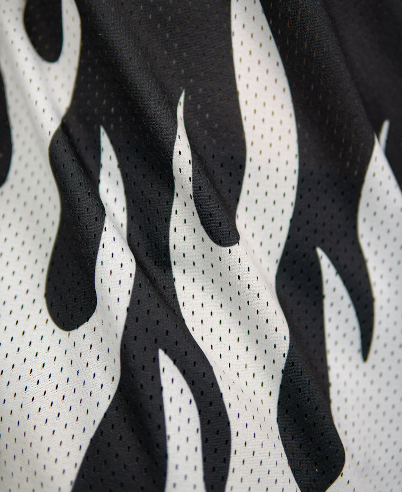 Flame Print Jersey T-Shirt