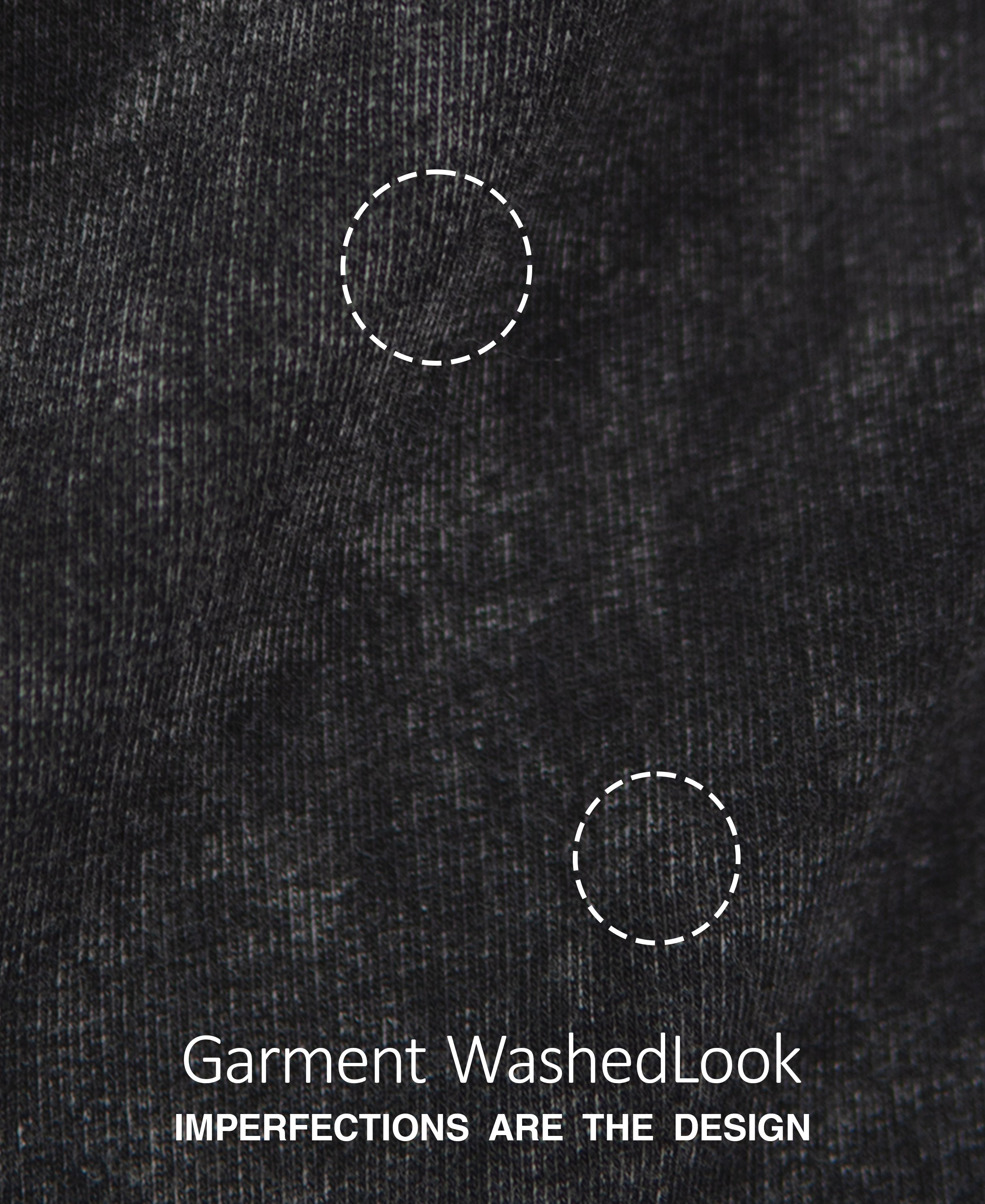 Grey Washed Panelled T-Shirt 100% Cotton
